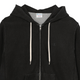 REVERSE WEAVE ZIP HOODED SWEAT