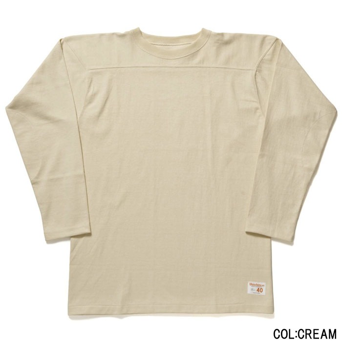 Lot 5913 LONG SLEEVE FOOTBALL TEE PLAIN