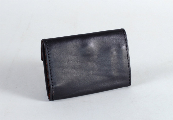 VSC-676 LEATHER NAVAL KEY CASE NERO