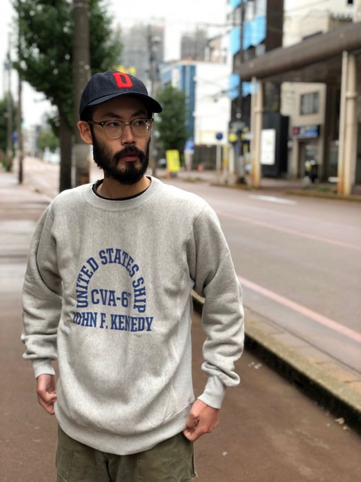 Lot No. BR69645 / HORIZONTAL KNITTING SWEAT SHIRT ��CVA-67 J.F. KENNEDY�� 