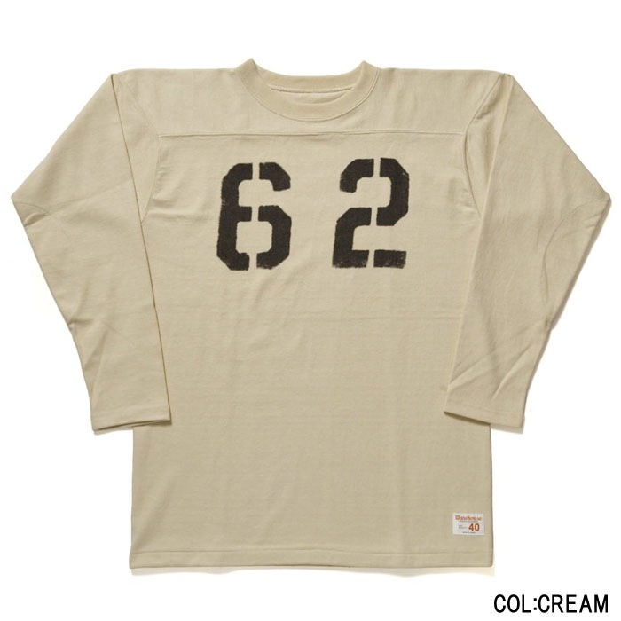Lot 5913 LONG SLEEVE FOOTBALL TEE NO.62 
