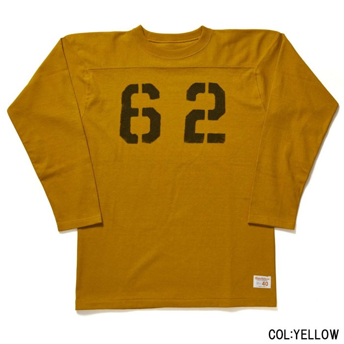 Lot 5913 LONG SLEEVE FOOTBALL TEE NO.62 
