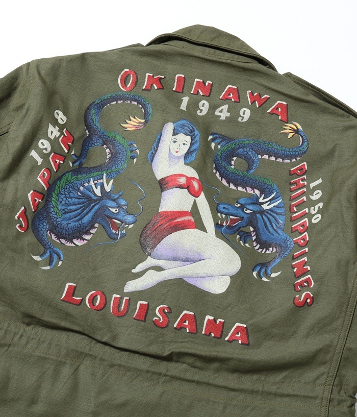 Lot No. BR15723 / Type M-1943 ��BUZZ RICKSON MFG. CO.�� HAND PAINT "DRAGON & LADY"