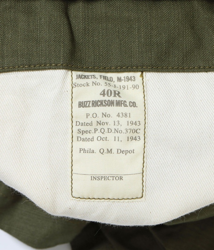 Lot No. BR15723 / Type M-1943 ��BUZZ RICKSON MFG. CO.�� HAND PAINT "DRAGON & LADY"