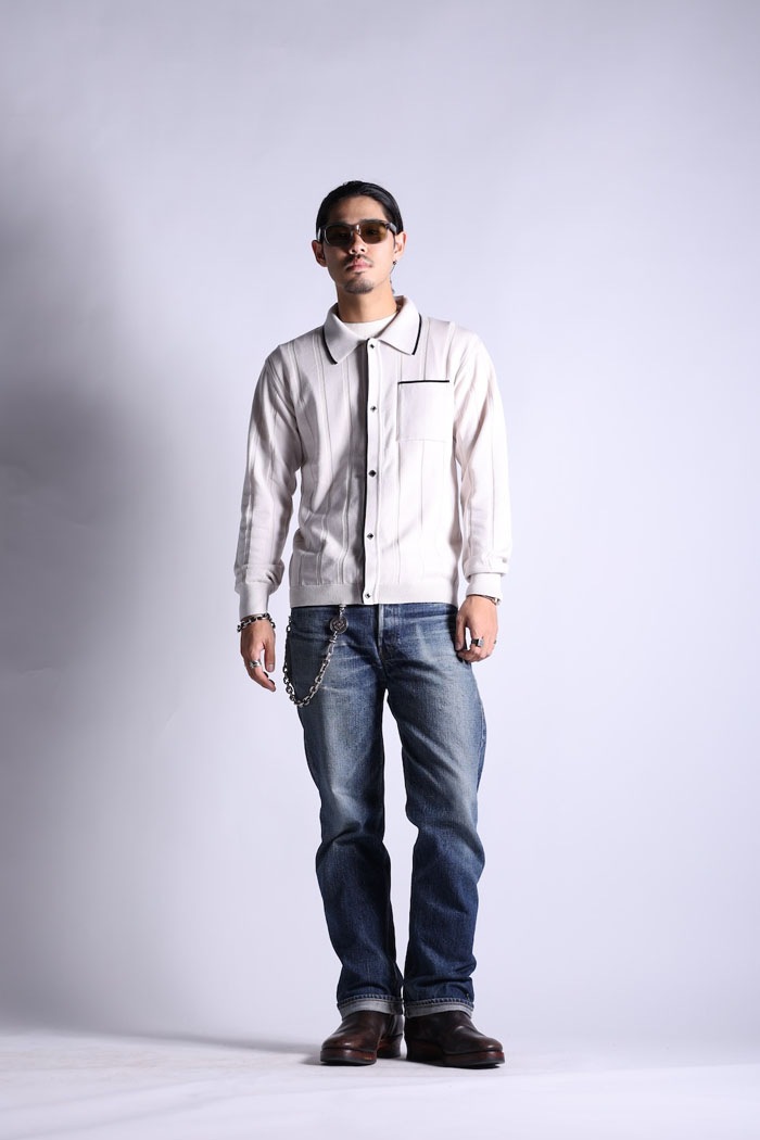 NGT JACQUARD LONG POLO
