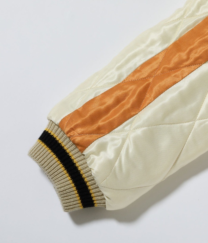 Lot No. TT15792-119 / Late 1950s Style Velveteen Souvenir Jacket POLAR BEAR  ALASKA MAP