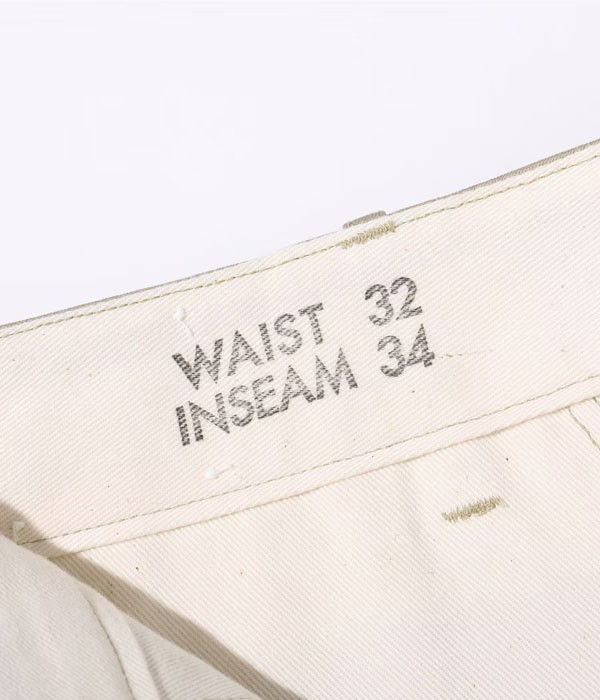 Lot No. M43036 / EARLY MILITARY CHINOS 1942 MODEL