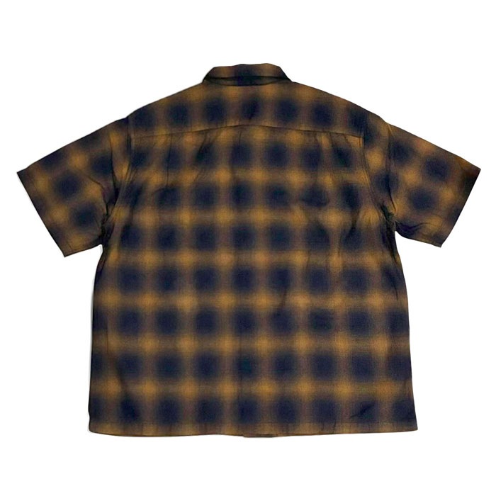 MODEST OPEN COLLAR SHIRT "INDIGO OMBRE CHECK" 