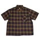 MODEST OPEN COLLAR SHIRT "INDIGO OMBRE CHECK" 