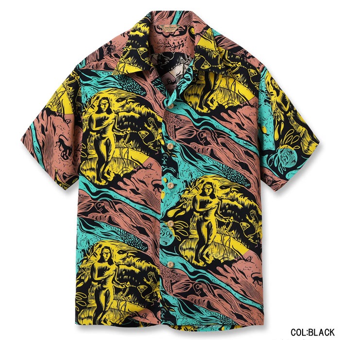 Lot No. SS39673 / SUN SURF SPECIAL EDITION ��GAUGUIN WOODCUT MYSTIC�� (SHORT SLEEVE)