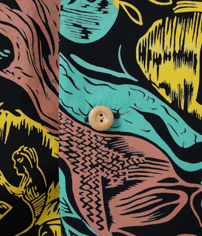 Lot No. SS39673 / SUN SURF SPECIAL EDITION ��GAUGUIN WOODCUT MYSTIC�� (SHORT SLEEVE)