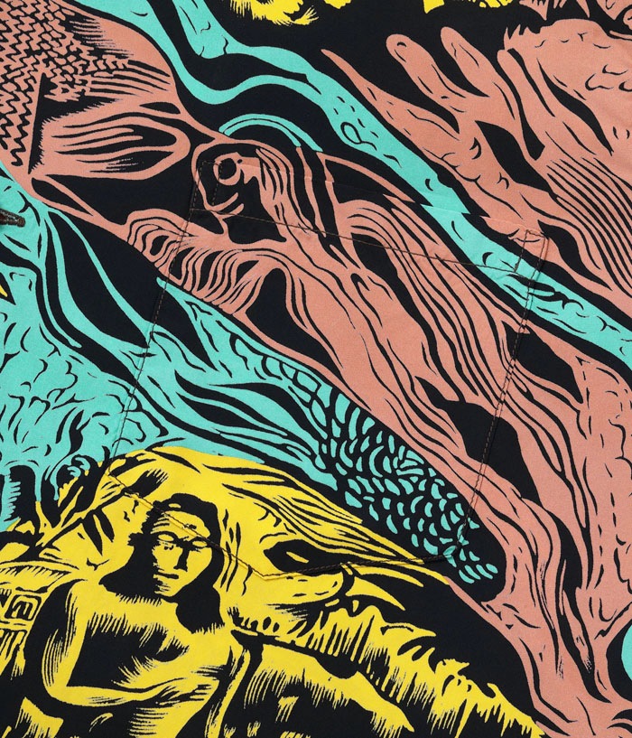 Lot No. SS39673 / SUN SURF SPECIAL EDITION ��GAUGUIN WOODCUT MYSTIC�� (SHORT SLEEVE)