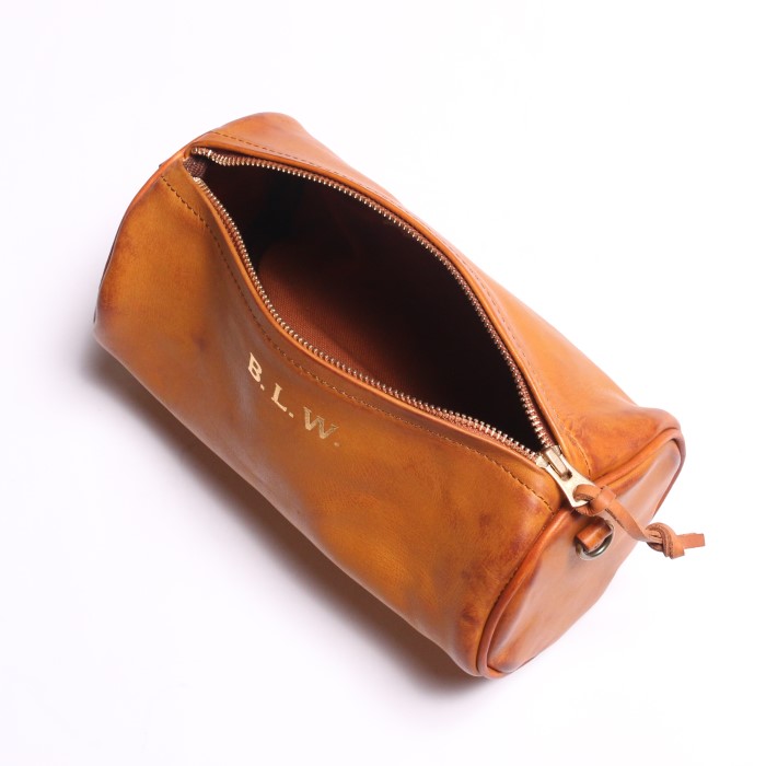 LEATHER OLD DRUM BAG