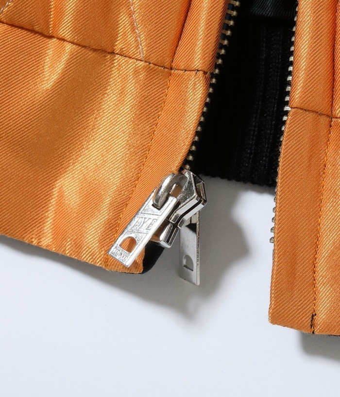 Lot No.TT15791-159 / Early 1950s Style Acetate Quilted Souvenir Jacket ��WHITE TIGER�� �� ��LANDSCAPE��