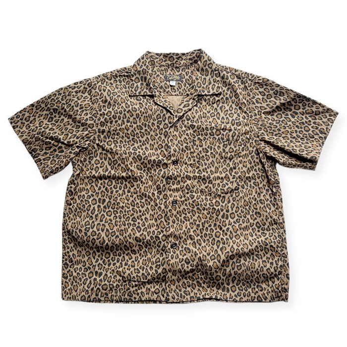 MODEST OPEN COLLAR SHIRTS "LEOPARD PATTERN"