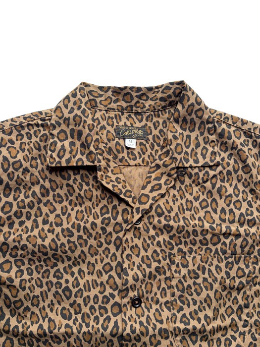 MODEST OPEN COLLAR SHIRTS "LEOPARD PATTERN"