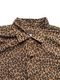 MODEST OPEN COLLAR SHIRTS "LEOPARD PATTERN"