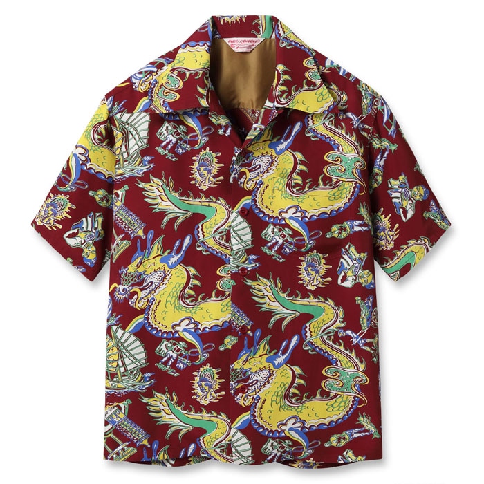 SUN SURF / SPECIAL EDITION　DRAGON/アロハシャツ/M/レーヨン/ブルー/総柄/SS39274 Lot No. SS39274 / SUN SURF SPECIAL EDITION “DRAGON” | TOYO