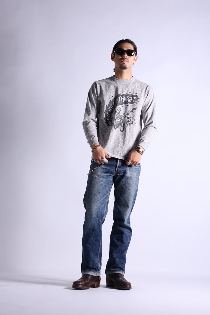 VINTAGE PRINT LONG TEE.26-04