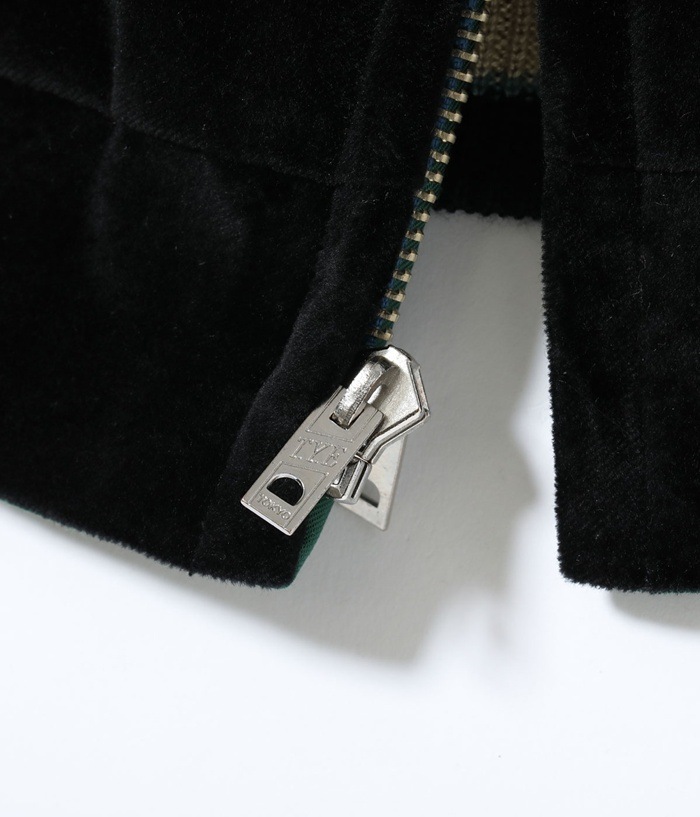 Lot No. TT15795-119 / Mid 1950s Style Velveteen (Two-tone) �� Acetate Souvenir Jacket ��TIGER HEAD�� �� ��GOLD DRAGON��