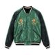 Lot No. TT15795-119 / Mid 1950s Style Velveteen (Two-tone) �� Acetate Souvenir Jacket ��TIGER HEAD�� �� ��GOLD DRAGON��