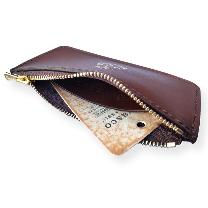 VSC-722Z LEATHER NAVAL ZIP POCKET WALLET