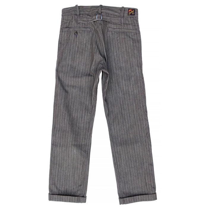 MFSC"MADE IN USA"NOS BROWN STRIPE HBT CONTINENTAL TROUSERS