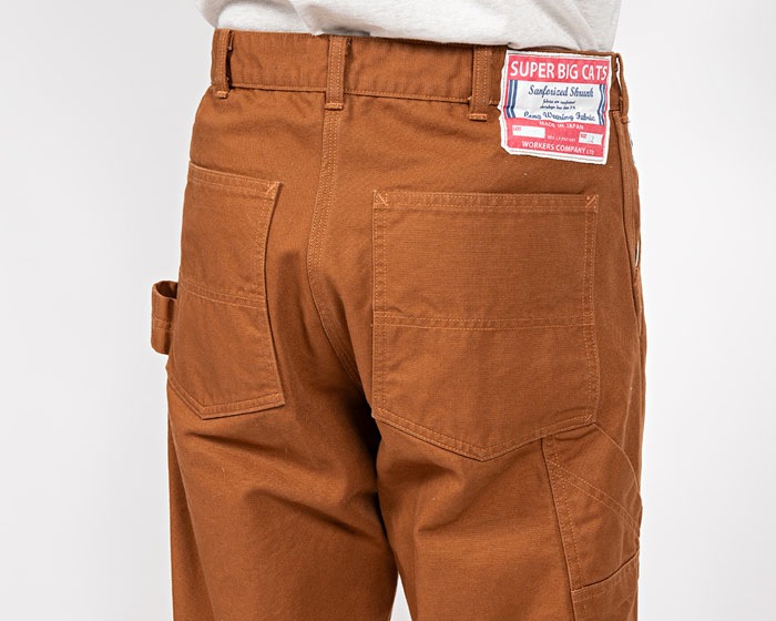 SUPER BIG CAT Work Pants Brown Duck