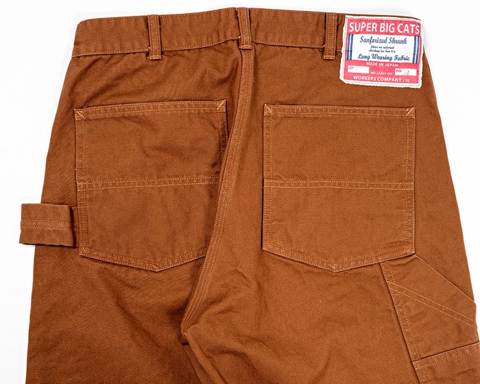 SUPER BIG CAT Work Pants Brown Duck