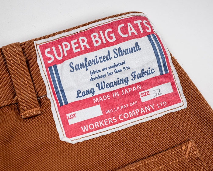 SUPER BIG CAT Work Pants Brown Duck