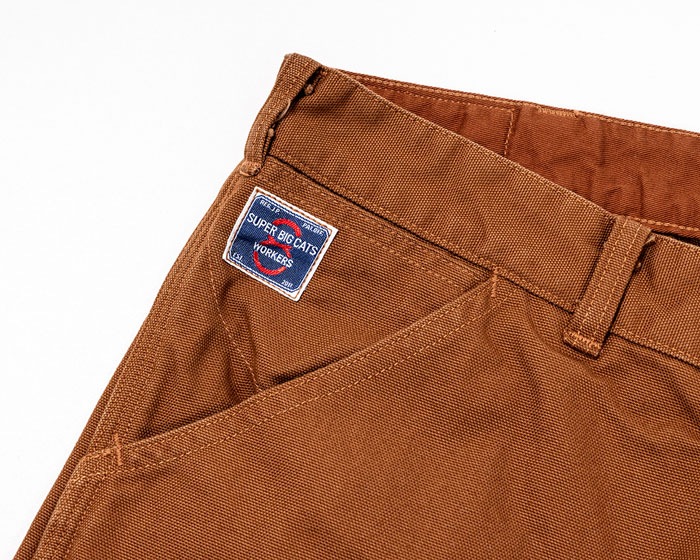 SUPER BIG CAT Work Pants Brown Duck