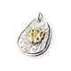 KARAKUSA ROSE OVAL PENDANT No. 155 (18K GOLD ACCENT)