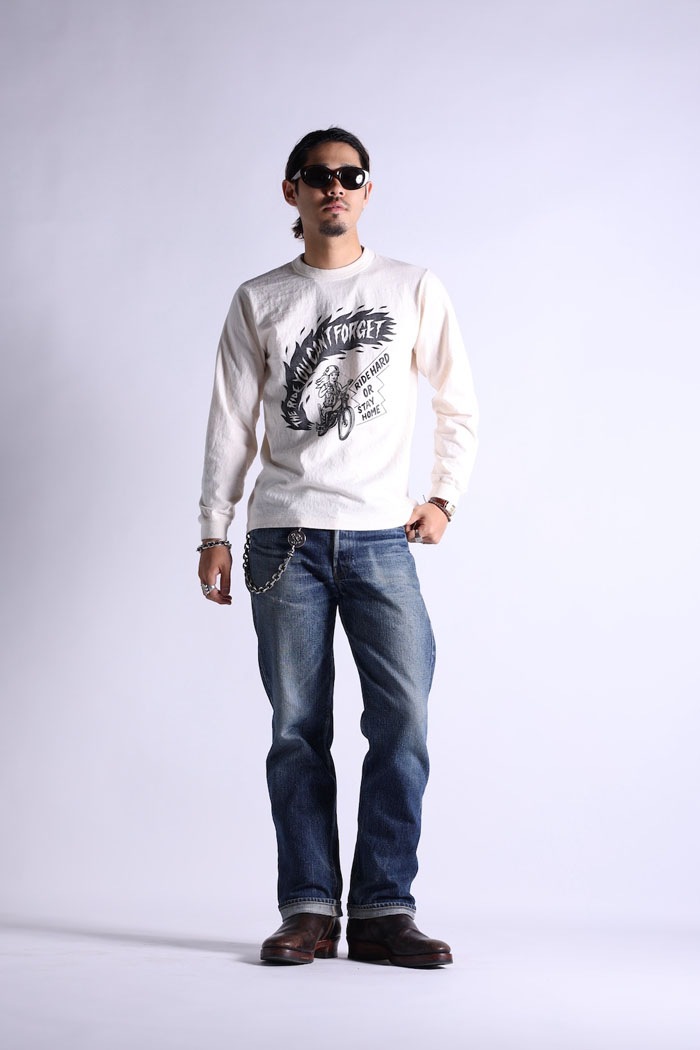 VINTAGE PRINT LONG TEE.26-04