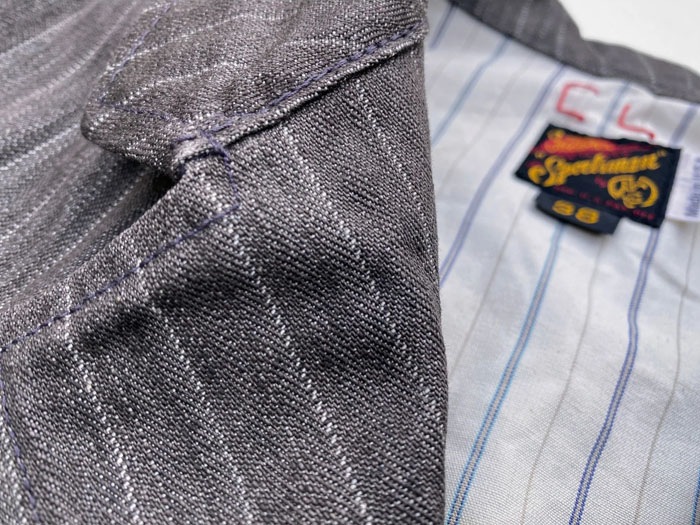 MFSC"MADE IN USA"NOS BROWN STRIPE HBT CONTINENTAL SPORTCOAT