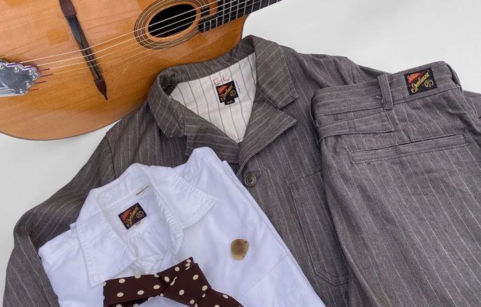 MFSC"MADE IN USA"NOS BROWN STRIPE HBT CONTINENTAL SPORTCOAT