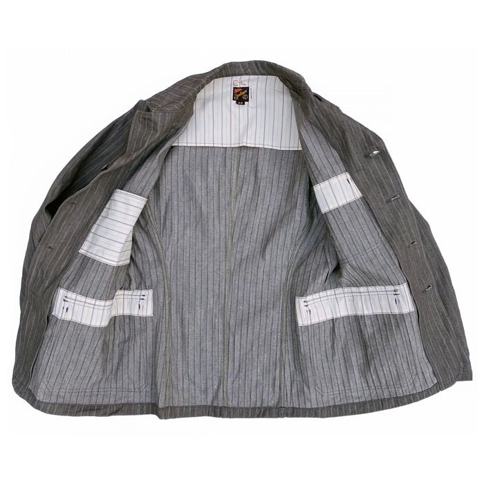 MFSC"MADE IN USA"NOS BROWN STRIPE HBT CONTINENTAL SPORTCOAT