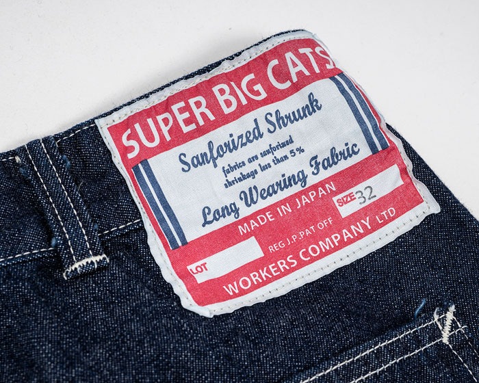 SUPER BIG CAT Work Pants 10oz Indigo Denim