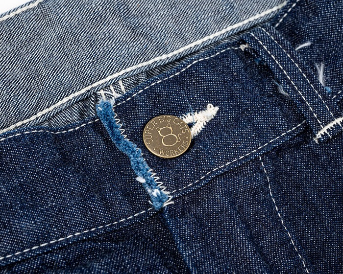 SUPER BIG CAT Work Pants 10oz Indigo Denim