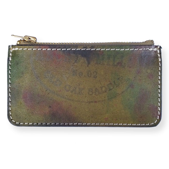 VSC-722ZP PRINT LEATHER ZIP MINI WALLET
