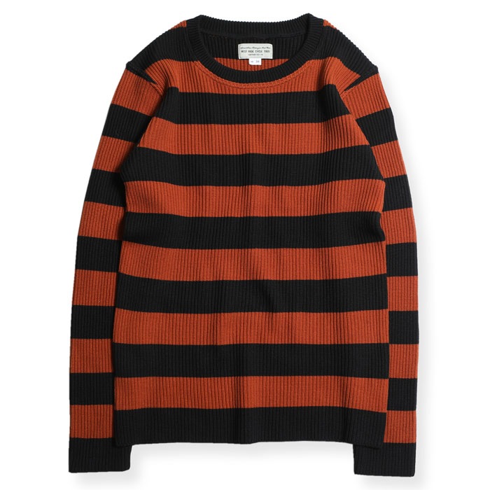 CLASSIC RIB BORDER SWEATER | WESTRIDE,Tops,Knit | WESTERN RIVER