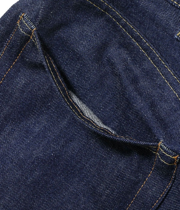 Lot No. SC49005 / SUGAR CANE Super Denim Collectibles #05 14.25oz. BLUE DENIM WAIST OVERALLS 1942 MODEL