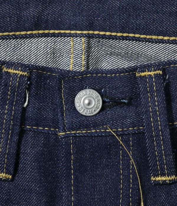 Lot No. SC49005 / SUGAR CANE Super Denim Collectibles #05 14.25oz. BLUE DENIM WAIST OVERALLS 1942 MODEL
