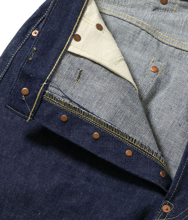 Lot No. SC49005 / SUGAR CANE Super Denim Collectibles #05 14.25oz. BLUE DENIM WAIST OVERALLS 1942 MODEL