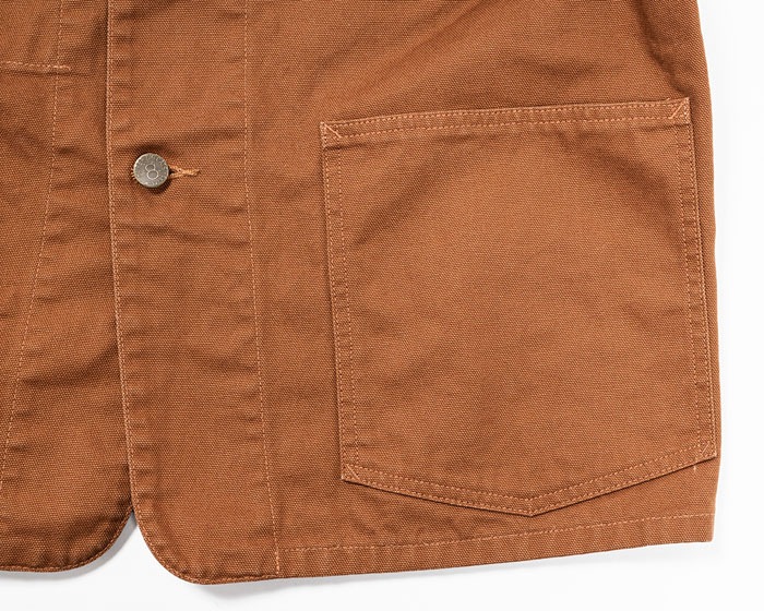 SUPER BIG CAT Railroad Jacket Brown Duck