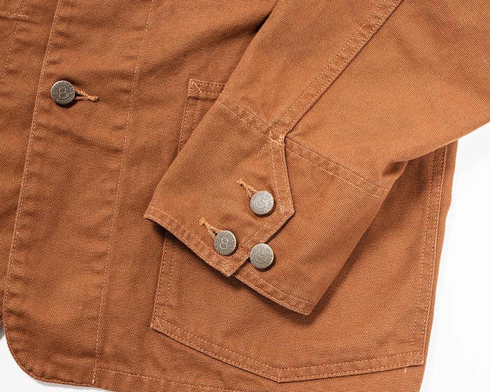 SUPER BIG CAT Railroad Jacket Brown Duck