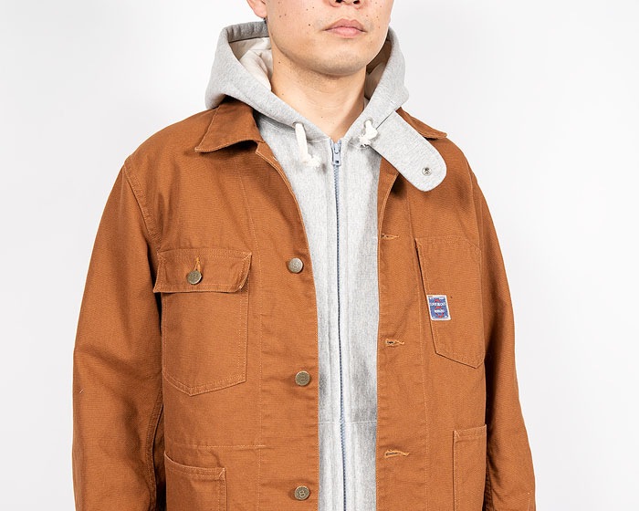 SUPER BIG CAT Railroad Jacket Brown Duck