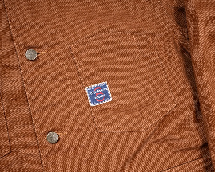 SUPER BIG CAT Railroad Jacket Brown Duck