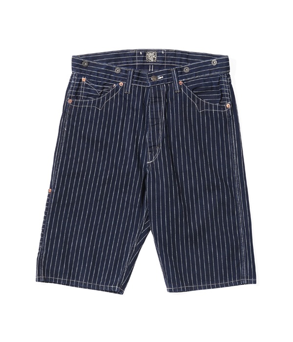 Lot No. SC51443 / FICTION ROMANCE 9oz. WABASH STRIPE ZIP FLY SHORTS