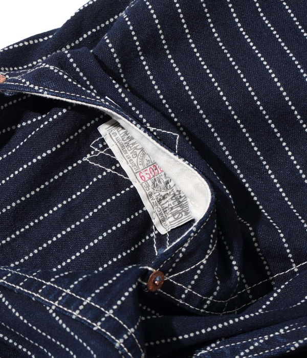 Lot No. SC51443 / FICTION ROMANCE 9oz. WABASH STRIPE ZIP FLY SHORTS