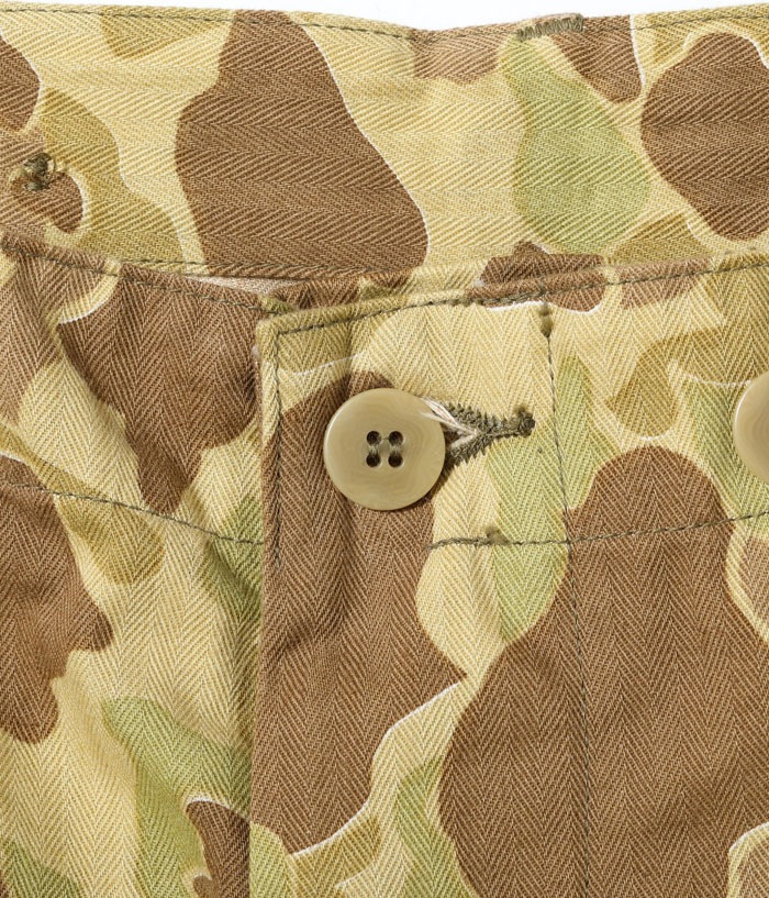 Lot No. BR42585 / TROUSERS, HERRINGBONE TWILL, CAMOUFLAGE